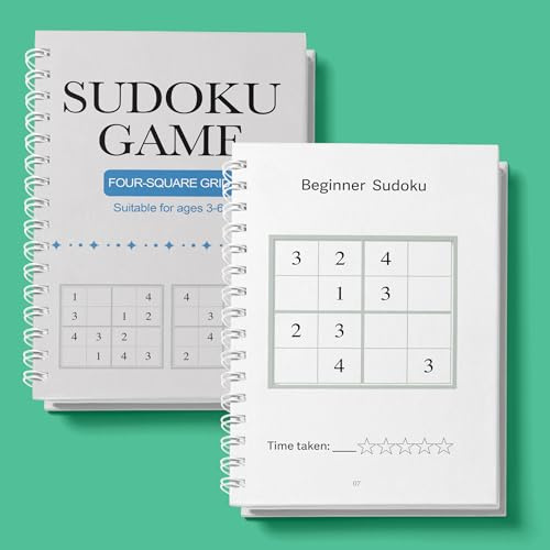 VTHY Challenging Sudoku Puzzle Book Smart Kids Above Exercise Brain, lmprove Focus and Boost