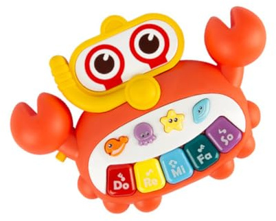 Gogogmee Gioco Musicale per Ragazzo Ragazza Pianoforte Portatile in Plastica Design a Cartone Animato, Sicuro e Rifinito, per Casa e Viaggi, Confezione da 3 Pezzi
