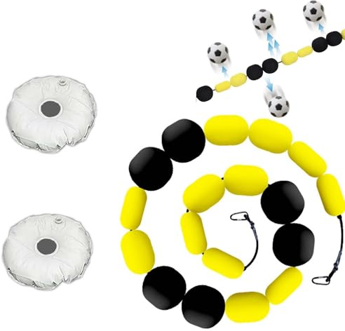Entraîneur de Gardien de But de Football, Déflecteur À Ligne Unique avec 2 Sacs d'eau, Aides À L'entraînement de Football pour L'entraînement de Réflexe Et D'agilité 4M/13FT