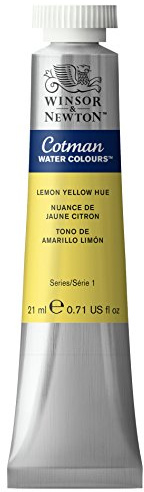 Winsor & Newton Cotman 21ml Water Colour Tube - Lemon Yellow Hue | Introductory Watercolor made with Fine Art Pigments, Perfect for Beginners, Lightfast & Permanent, Good Tinting Strength