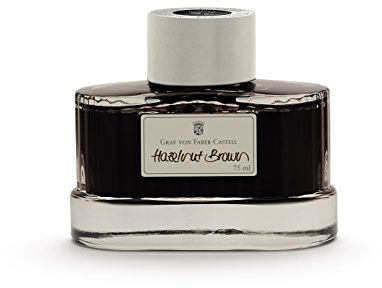 Graf von Faber-Castell Ink Bottle, Hazelnut Brown, 75ml Ink Bottle, 141002