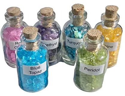 Amazonite Crystal Mini Gemstone Bottles Many Different Crystals! (Amazonite)