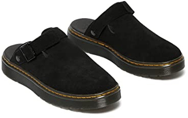 Dr. Martens Unisex Carlson Mule, Black E.H Suede Mb, 9 US Men
