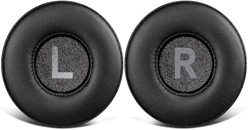 SOULWIT Cuscinetti Auricolari di Ricambio per Yamaha HPH-50B Compact Closed-Back Cuffie, Padiglioni Cuffie con Morbida Pelle Proteica e Schiuma ad Alta Densità, Spessore Aggiunto - Nero