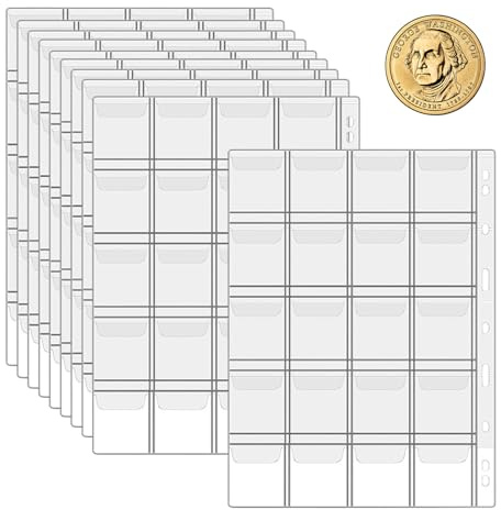 Pengarsamlingsbok | Valutasamlingsbok, transparent myntalbum, myntalbum | för, nyårspresent, bärbar