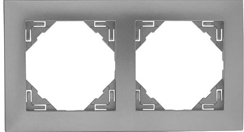 Efapel logus 90 - Marco doble logus aluminio