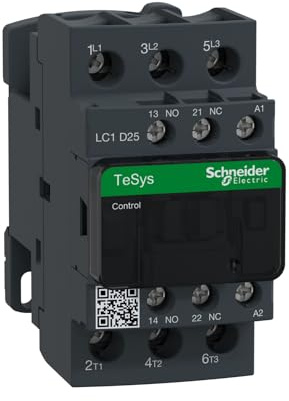 Schneider Electric TeSys D - AC Contactor, 220 V AC, 50/60 Hz, 3 Pole, 3NO, 25A, Fixed & DIN Rail Mounting, LC1D25M7
