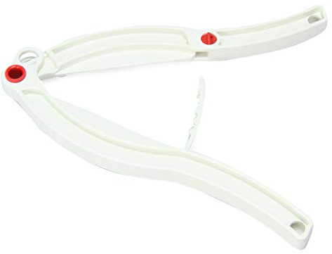 BRIX B-4191 Verschlussklemme, PA, Weiss, Rot