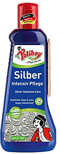 Poliboy - Silber Intensiv Pflege - 200 ml - zur Reinigung und Pflege für echtes Silber, Versilbertes und Gold