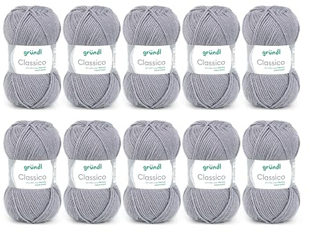 Gründl Handstickgarn jungfruull (Merino Superwash), 50% polyakryl, kol, 30 x 32 x 8 cm