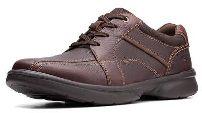 Clarks Homme Bradley Walk Chaussure Oxford, Cuir Marron, 47 EU