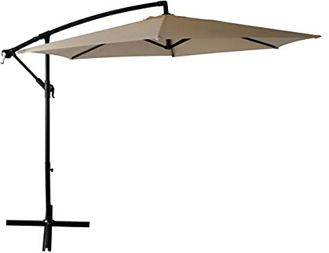 KG KITGARDEN Parasol Excéntrico UPF+50, 300Øx260cm, Beige, Roma