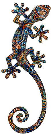 SGRIMALT Salamandre Gecko Porte-bonheur, Déco murale ou à poser, Modèle Kolor 1, H 35 cm