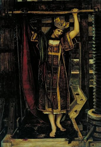 PSVDCTOO Affiche Impression Impression d'art Art Tableau le pressoir à vin par Roddam Spencer Stanhope Image Sur Toile Pour Décoration Murale 60x90cm