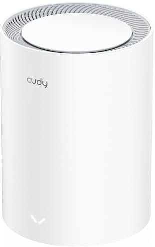 Cudy Système maillé Wi-Fi BE3600 double bande Wi-Fi 7, 3,6 Gbit/s 160 MHz, couverture jusqu'à 2500 m², 3 ports Gigabit, compatible multi-VPN, contrôle par application Cudy (M3600)
