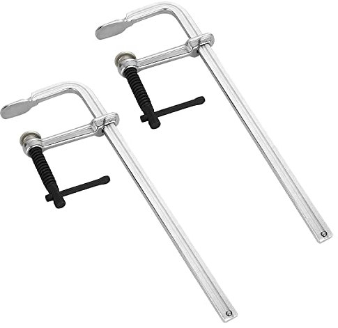 Jaqperd - Juego de 2 pinzas F de 12 pulgadas, pinzas de soldadura para barra de acero pesado máximo abierto, 12 pulgadas, profundidad de garganta de 3 pulgadas