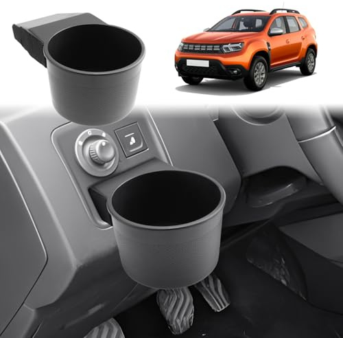 GAFAT Dacia Duster 2 Facelift (2018-2023) Centre Console Storage Box for Steering Wheel Side Hole, Shelves for Small Parts Drink Holder, Dacia Duster 2 Accessories [For models with holes only]