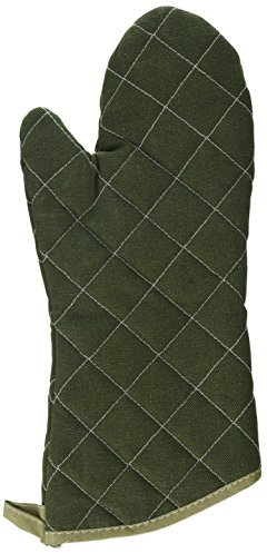 Winco Flame Resistant Oven Mitt, 17-Inch, Sage Green