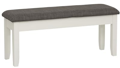 Powell Furniture Jane Storage, Antique White Dining Bench,