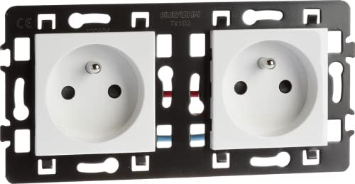 EUR'OHM - PRISE DOUBLE PRÉ-CABLÉE ESPRIT EUR'OHM 61863 - EUR-61863