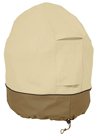 Classic Accessories Veranda Mini Kamado Ceramic Grill Cover - Durable BBQ Cover with Heavy-Duty Weather Resistant Fabric (55-968-011501-00)