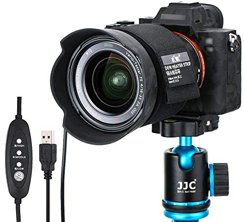 KIWIFOTOS Objektivwärmer Tauheizleiste mit Temperaturregler für Universal Kameraobjektiv Teleskope Okulare Heizung, Tauentferner Objektivheizungswärmer