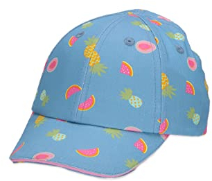 Sterntaler Mädchen Baseball-Cap Tropic Baseballkappe, Mittelblau, 47