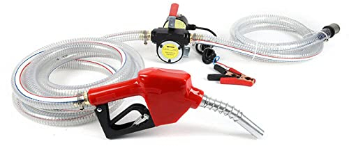 KOLHGNSE Dieselpumpe Selbstansaugend, Dieselpumpe Bio Heizölpumpe Selbstansaugend Ölpumpe Pistole 12V 230V 50/60L/min mit Kraftstofffilter (12V 50L/min 175W (A))