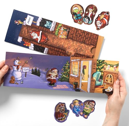 SURPRISA Lot de 2 cartes-cadeaux avec enveloppe XXL - Cartes cadeaux vives à glisser - Cartes avec différents motifs pour toutes les occasions