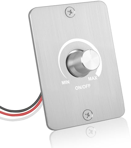 HNCY Regulador Intensidad LED DC 12V 5A PWM Dimmer Compatible con LED, incandescentes, halógenas etc, Interruptor Regulador de Luz Regulación de luz sin escalas, Fácil de instalar