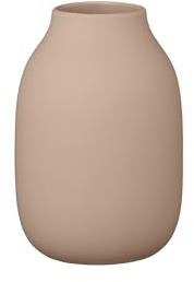 blomus Vase -COLORA- | Keramik | Farbe Indian Tan | Größe S | H 15 cm x B 10 cm x T 10 cm | hochwertige Handarbeit