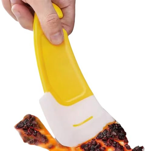 Omfort - Rascador de sujeción - Herramienta de limpieza de ollas, espátula de limpieza | Rascador de silicona multiusos con mango ergonómico para limpieza de fregadero de cocina, ideal para lavar