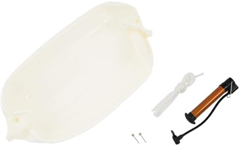 RUETERY Pare-battage en PVC - 68 cm - Gonflable - Avec corde de fixation - Pompe pour voilier et bateau à moteur - 68 x 21 cm