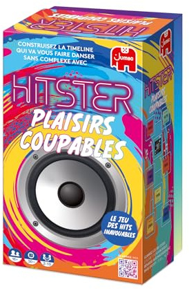 Hitster - Plaisirs Coupables - Jeu de Société - 2-10 Joueurs - 16 Ans + | Jeu Musical - 300 Hits - Scannez les Chansons, Revivez des Souvenirs - Jeu de Cartes - Soirées, Famille, Adultes - 30 Min
