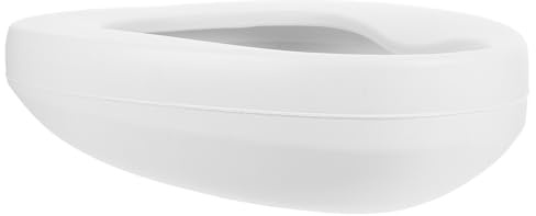 TOGEVAL Padella Sanitaria Portatile per Anziani da 2800ml in Plastica Bianca Design Ergonomico e Tecnologia Anti-perdita Avanzata per Ospedale e Uso Domestico