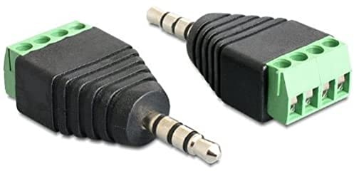 DELOCK Adapter terminalblock > jack 3,5 mm kontakt 4-stift