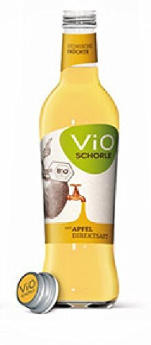 12 Flaschen a 300ml Vio Schorle Apfel Direktsaft inclusive 1.80€ MEHRWEG Pfand Glas