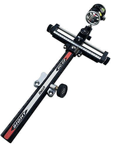 SHARROW Vista de Arco Compuesto de Tiro con Archero para Diestros y Zurdos (Negro, 1,00(8X))