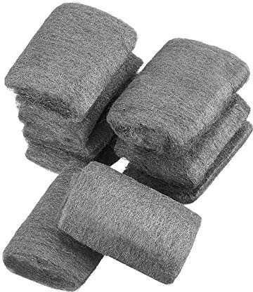 Gobesty Stahlwolle, 9 Stück Drahtwolle, Reinigungspads, Stahlwolle, feine Metall, Edelstahlwolle für Küchenutensilien