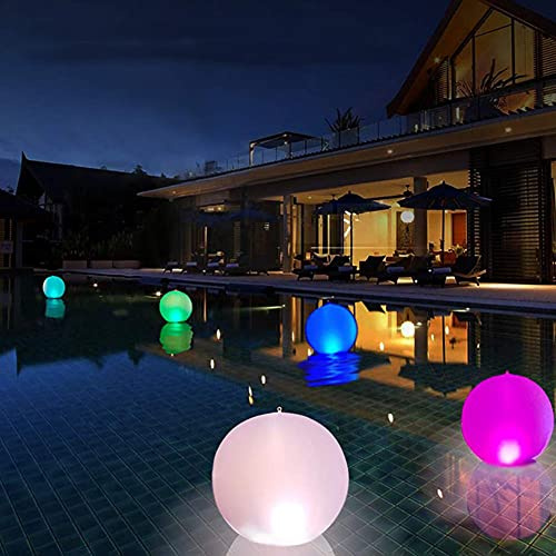 Palloni da spiaggia Pallone da piscina da 40 cm con luce a LED 16 colori Pallone da spiaggia gonfiabile incandescente Pool Party Beach Giocattoli Attività all'aperto