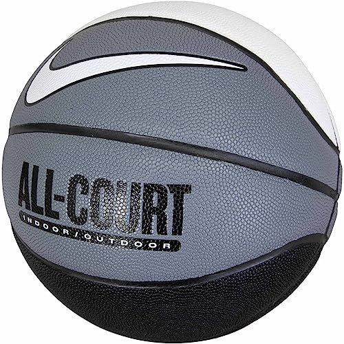 Nike Everyday All Court 8P Basketball Ball (7, White/Grey)