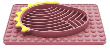 Rrlihjgu - Alfombra de lamer para perros, alfombra de lamer con ventosas, estera de alimentación lenta estable para mascotas - Alfombra de alimentación para perros, lisa, para comer lentamente,