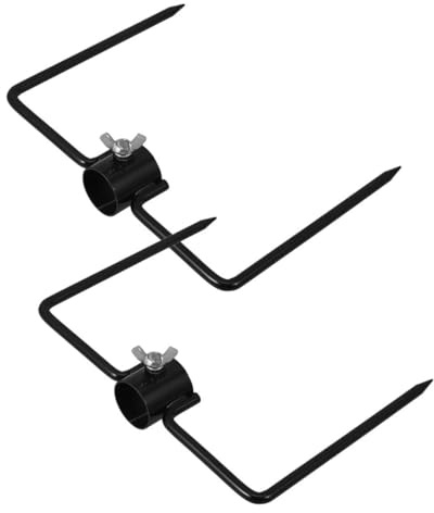 Gatuida 2piezas Soporte para Decoración De Jardín Estaca De Metal para Exteriores Estabilizador De Barra De Tierra Soporte De Inserción De Paraguas De Jardín para Luces De Mástil De Bander