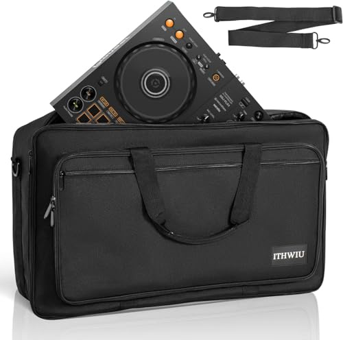 OUUTMEE DJ Controller bärbar väska, svart, 52 x 32 x 7 cm, Bärbar väska