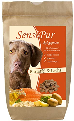 SensiPur Hundefutter, Kartoffel & Lachs (Hypoallergen), 12 Kg