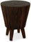 livasia Sitzhocker aus Holz, Hocker, Balkon- und Terrassenhocker, Wintergarten Möbel, aus Java (Indonesien)