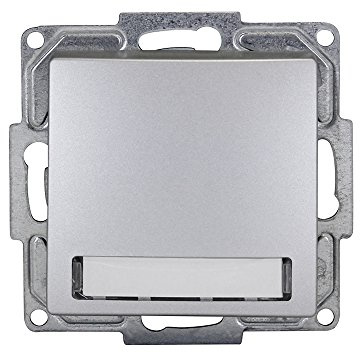 gunsan Visage campanello targhetta e illuminazione Argento