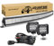 SKYWORLD 50 Zoll LED Arbeitsscheinwerfer Bar Gebogen Off-Road Zusazuscheinwefer 12V 24V, 2 X 4 Zoll Spot Led Scheinwerfer Arbeitslichtleiste + Kabelbaum Kit für 4x4 4WD Traktor LKW ATV UTV Fahrzeuge