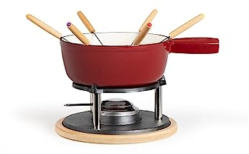 Service À Fondue 6 Fourchettes Rouge - MEN390RC