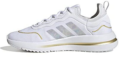 Adidas Running Shoe Fukasa Run, FTWR White/FTWR White/Matte Gold, HQ1737, 39 1/3 EU